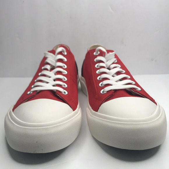 NWOT Article No. 1007 Red Canvas Sneakers - Picture 5 of 11